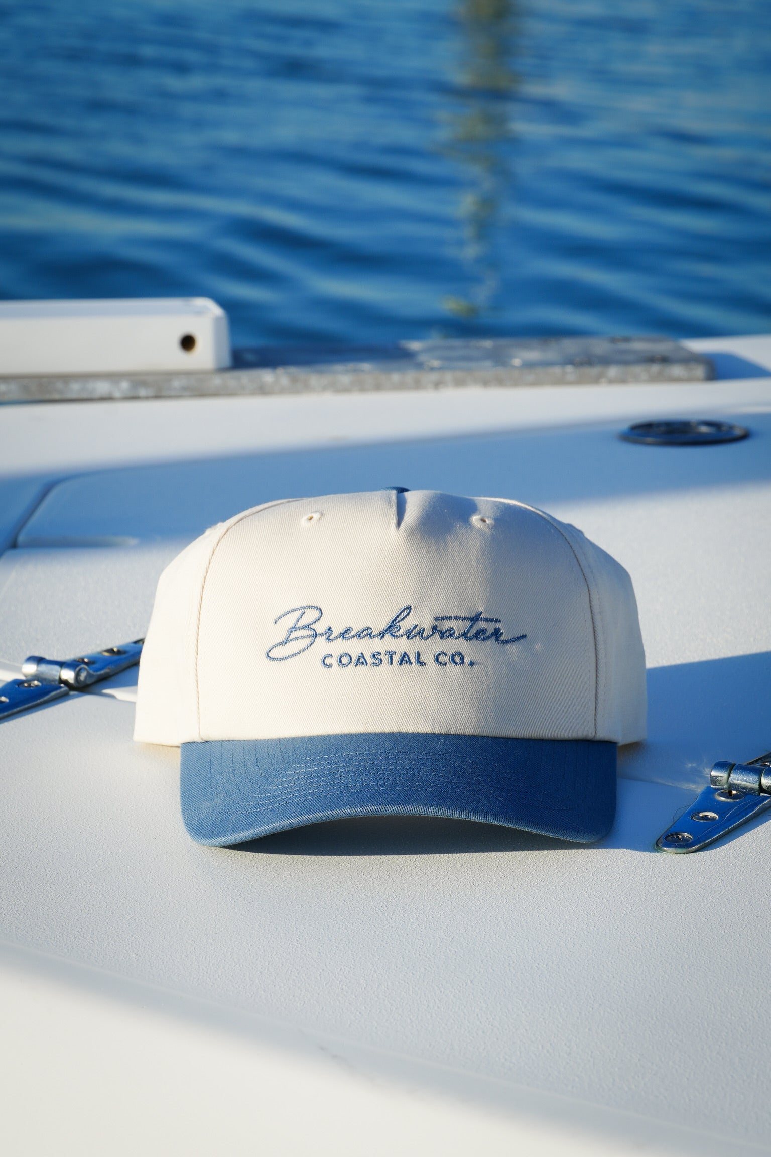 Blue Cursive Hat