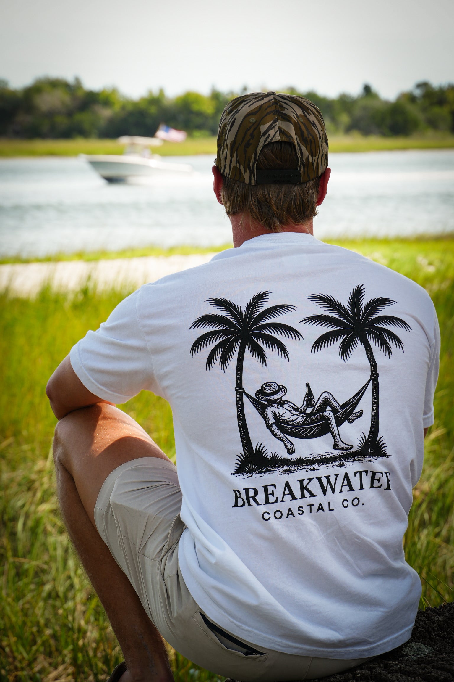 White Hammock Tee