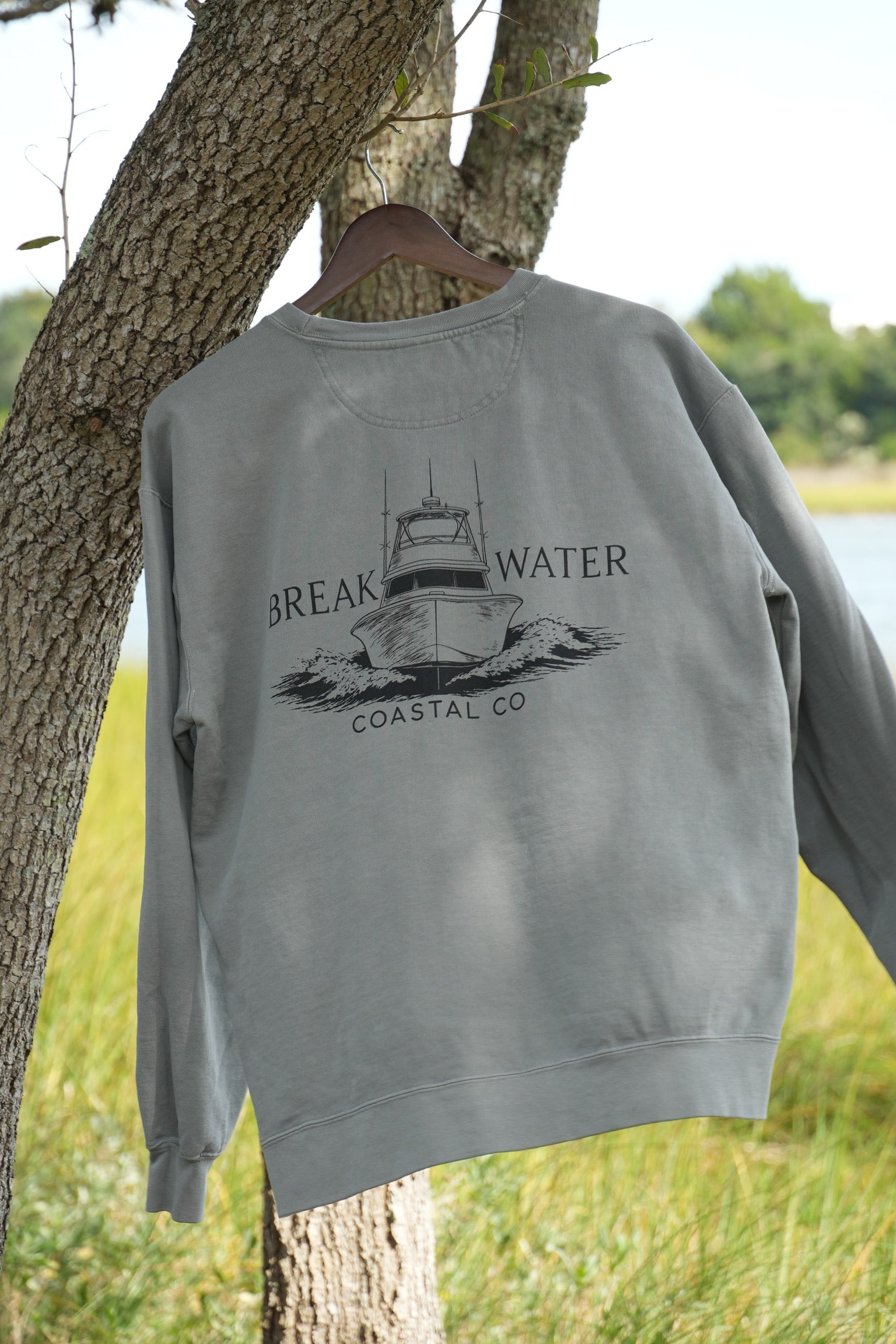 Grey Sportfish Crewneck