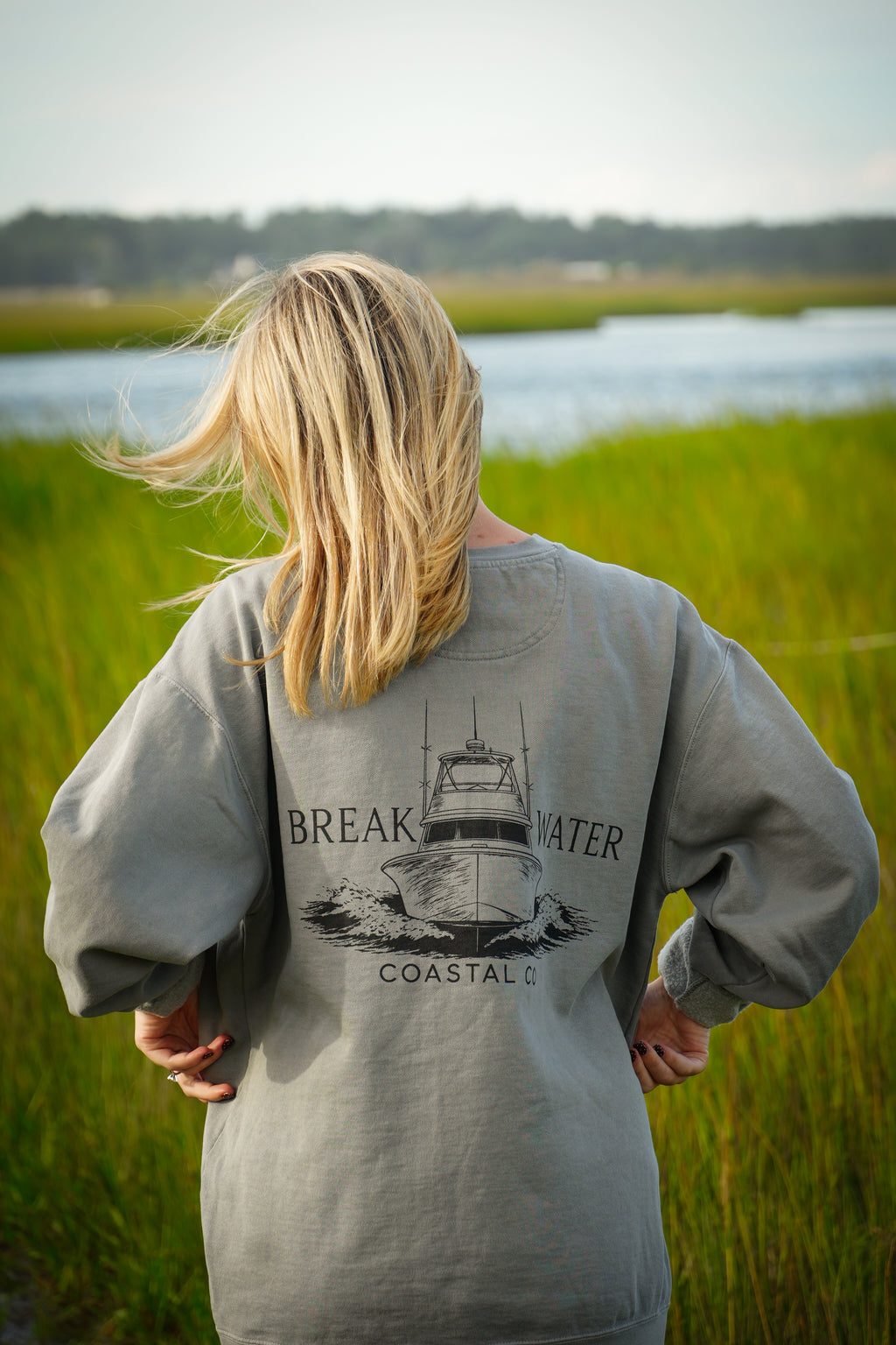 Grey Sportfish Crewneck
