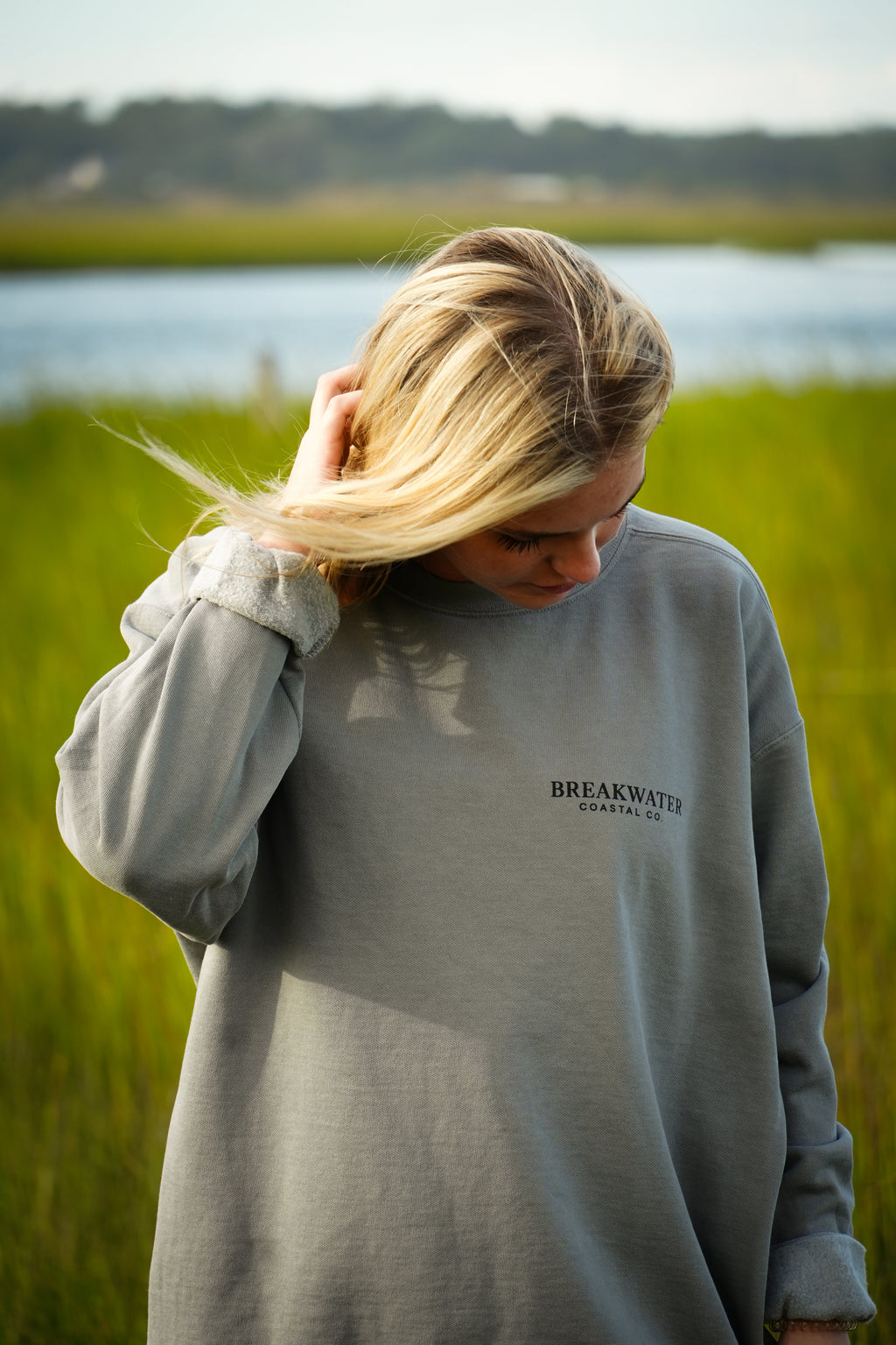Grey Sportfish Crewneck