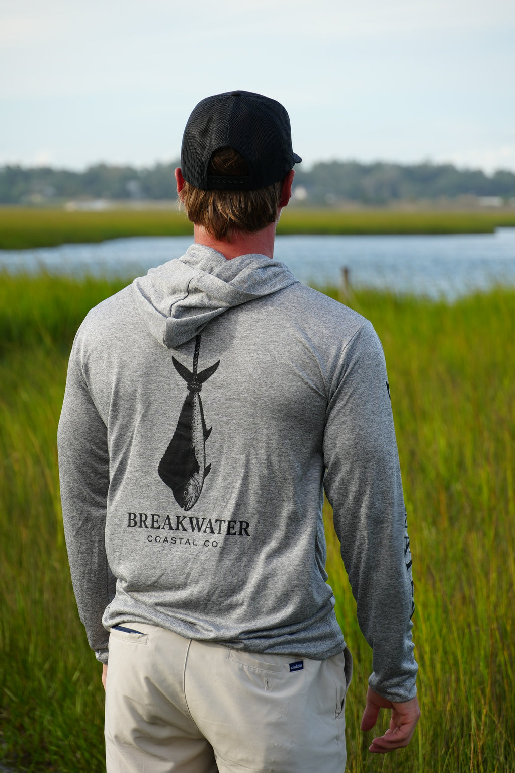 Grey Long sleeve Fishing Shirt